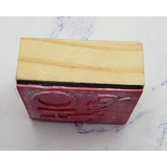 Oh Yeah Script Wood Mounted Rubber Stamp - Picture 7 of 7